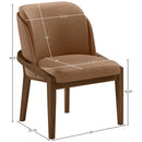  Meridian Navo Brown Vegan Leather Upholstered Dining Chair IMAGE 9