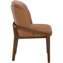  Meridian Navo Cognac Vegan Leather Upholstered Dining Chair IMAGE 4