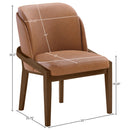  Meridian Navo Cognac Vegan Leather Upholstered Dining Chair IMAGE 9
