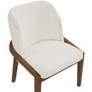  Meridian Navo Cream Vegan Leather Upholstered Dining Chair IMAGE 6