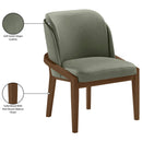  Meridian Navo Green Vegan Leather Upholstered Dining Chair IMAGE 10