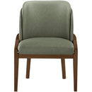  Meridian Navo Green Vegan Leather Upholstered Dining Chair IMAGE 3