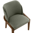  Meridian Navo Green Vegan Leather Upholstered Dining Chair IMAGE 6
