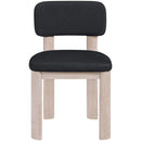  Meridian Paloma Black Vegan Leather Upholstered Dining Chair IMAGE 3