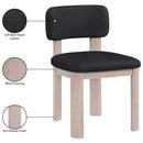  Meridian Paloma Black Vegan Leather Upholstered Dining Chair IMAGE 9