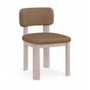  Meridian Paloma Brown Vegan Leather Upholstered Dining Chair IMAGE 1