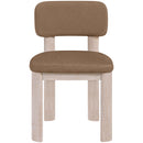  Meridian Paloma Brown Vegan Leather Upholstered Dining Chair IMAGE 2