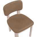  Meridian Paloma Brown Vegan Leather Upholstered Dining Chair IMAGE 6