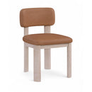  Meridian Paloma Cognac Vegan Leather Upholstered Dining Chair IMAGE 1