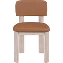  Meridian Paloma Cognac Vegan Leather Upholstered Dining Chair IMAGE 2