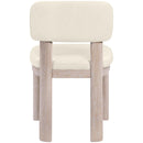  Meridian Paloma Cream Vegan Leather Upholstered Dining Chair IMAGE 5