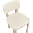  Meridian Paloma Cream Vegan Leather Upholstered Dining Chair IMAGE 6