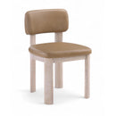  Meridian Paloma Tan Vegan Leather Upholstered Dining Chair IMAGE 1