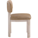  Meridian Paloma Tan Vegan Leather Upholstered Dining Chair IMAGE 4