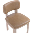  Meridian Paloma Tan Vegan Leather Upholstered Dining Chair IMAGE 7