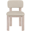  Meridian Paloma Taupe Vegan Leather Upholstered Dining Chair IMAGE 3