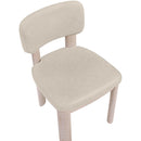  Meridian Paloma Taupe Vegan Leather Upholstered Dining Chair IMAGE 6