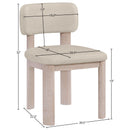  Meridian Paloma Taupe Vegan Leather Upholstered Dining Chair IMAGE 8