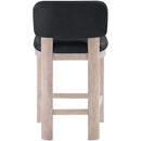  Meridian Paloma Black Vegan Leather Upholstered Counter Stool IMAGE 5