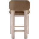  Meridian Paloma Brown Vegan Leather Upholstered Counter Stool IMAGE 5
