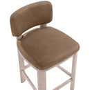  Meridian Paloma Brown Vegan Leather Upholstered Counter Stool IMAGE 7