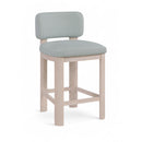  Meridian Paloma Light Blue Vegan Leather Upholstered Counter Stool IMAGE 1