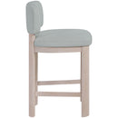  Meridian Paloma Light Blue Vegan Leather Upholstered Counter Stool IMAGE 4