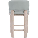 Meridian Paloma Light Blue Vegan Leather Upholstered Counter Stool IMAGE 5