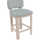  Meridian Paloma Light Blue Vegan Leather Upholstered Counter Stool IMAGE 6
