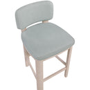  Meridian Paloma Light Blue Vegan Leather Upholstered Counter Stool IMAGE 7