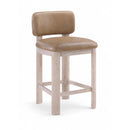  Meridian Paloma Tan Vegan Leather Upholstered Counter Stool IMAGE 1