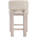  Meridian Paloma Taupe Vegan Leather Upholstered Counter Stool IMAGE 5