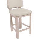  Meridian Paloma Taupe Vegan Leather Upholstered Counter Stool IMAGE 6