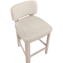  Meridian Paloma Taupe Vegan Leather Upholstered Counter Stool IMAGE 7