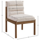  Meridian Eloura Beige Linen Textured Fabric Upholstered Dining Chair IMAGE 7