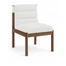  Meridian Eloura Cream Linen Textured Fabric Upholstered Dining Chair IMAGE 1