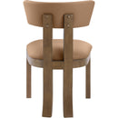  Meridian Lavrin Cognac Vegan Leather Upholstered Dining Side Chair IMAGE 5