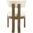  Meridian Lavrin Cream Vegan Leather Upholstered Dining Side Chair IMAGE 5