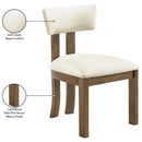  Meridian Lavrin Cream Vegan Leather Upholstered Dining Side Chair IMAGE 9