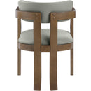  Meridian Lavrin Olive Vegan Leather Upholstered Dining Arm Chair IMAGE 5