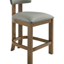  Meridian Lavrin Olive Vegan Leather Upholstered Counter Stool IMAGE 6