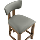  Meridian Lavrin Olive Vegan Leather Upholstered Counter Stool IMAGE 7