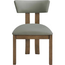  Meridian Lavrin Olive Vegan Leather Upholstered Dining Side Chair IMAGE 3