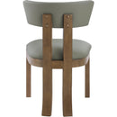  Meridian Lavrin Olive Vegan Leather Upholstered Dining Side Chair IMAGE 5