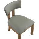  Meridian Lavrin Olive Vegan Leather Upholstered Dining Side Chair IMAGE 7