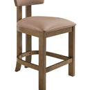  Meridian Lavrin Tan Vegan Leather Upholstered Counter Stool IMAGE 6