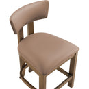  Meridian Lavrin Tan Vegan Leather Upholstered Counter Stool IMAGE 7