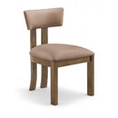  Meridian Lavrin Tan Vegan Leather Upholstered Dining Side Chair IMAGE 1