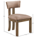  Meridian Lavrin Tan Vegan Leather Upholstered Dining Side Chair IMAGE 8