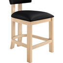  Meridian Lavrin Black Vegan Leather Upholstered Counter Stool IMAGE 5